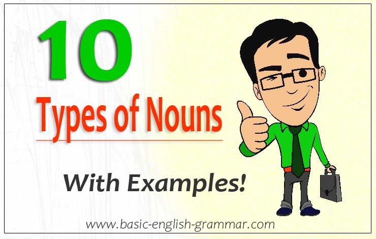 10 Types Of Nouns In English Grammar With Examples | English Grammar